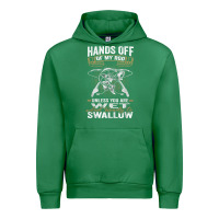 Emerald mens hands off of my rod bass fishing fisherman t shirt Urban Hoodie - linhVisuals