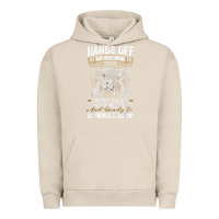 Pigment French Oak mens hands off of my rod bass fishing fisherman t shirt Urban Hoodie - linhVisuals