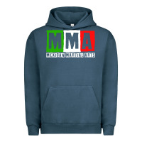 Pigment Midnight Navy mexican martial arts combat mexico fighter themed pullover hoodie Urban Hoodie - linhVisuals