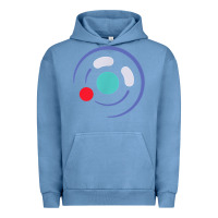 Pigment Pebble Blue minimalist game cube controller throwback retro gamer t shirt Urban Hoodie - linhVisuals