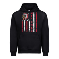Black mi’kmaq tribe native american flag mi’kmaq heritage related t shir Urban Hoodie - linhVisuals
