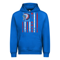 Cobalt mi’kmaq tribe native american flag mi’kmaq heritage related t shir Urban Hoodie - linhVisuals