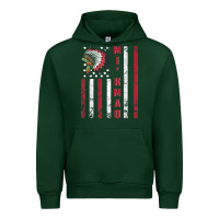 Forest Green mi’kmaq tribe native american flag mi’kmaq heritage related t shir Urban Hoodie - linhVisuals