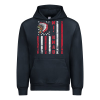Navy mi’kmaq tribe native american flag mi’kmaq heritage related t shir Urban Hoodie - linhVisuals