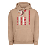 Pigment Burro mi’kmaq tribe native american flag mi’kmaq heritage related t shir Urban Hoodie - linhVisuals