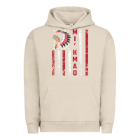 Pigment French Oak mi’kmaq tribe native american flag mi’kmaq heritage related t shir Urban Hoodie - linhVisuals