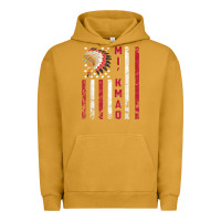 Pigment Peanut Butter mi’kmaq tribe native american flag mi’kmaq heritage related t shir Urban Hoodie - linhVisuals