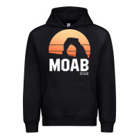 Black moab utah arches national park vintage retro outdoor hiking pullover h Urban Hoodie - linhVisuals