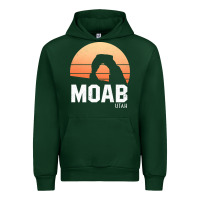 Forest Green moab utah arches national park vintage retro outdoor hiking pullover h Urban Hoodie - linhVisuals
