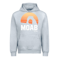 Heather Grey moab utah arches national park vintage retro outdoor hiking pullover h Urban Hoodie - linhVisuals