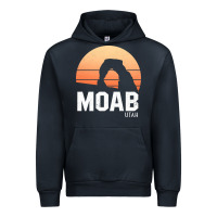 Moab Utah Arches National Park Vintage Retro Outdoor Hiking Pullover H Urban Hoodie | Teevron