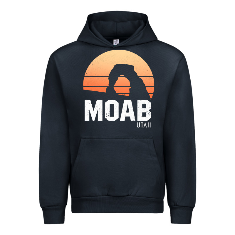 Moab Utah Arches National Park Vintage Retro Outdoor Hiking Pullover H Urban Hoodie by linhVisuals | Teevron