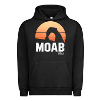 Pigment Black moab utah arches national park vintage retro outdoor hiking pullover h Urban Hoodie - linhVisuals