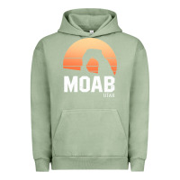 Pigment Oil Green moab utah arches national park vintage retro outdoor hiking pullover h Urban Hoodie - linhVisuals