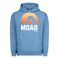 Pigment Pebble Blue moab utah arches national park vintage retro outdoor hiking pullover h Urban Hoodie - linhVisuals