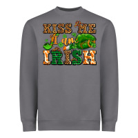 Storm kiss me i am irish  with lips and shamrocks Heavyweight Sweatshirt - AdoDesignShop