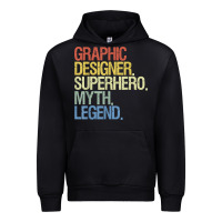 Black funny graphic designer t shirt Urban Hoodie - linhVisuals