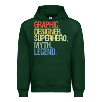 Forest Green funny graphic designer t shirt Urban Hoodie - linhVisuals