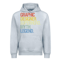 Heather Grey funny graphic designer t shirt Urban Hoodie - linhVisuals