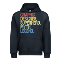 Navy funny graphic designer t shirt Urban Hoodie - linhVisuals