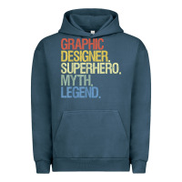 Pigment Midnight Navy funny graphic designer t shirt Urban Hoodie - linhVisuals