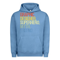 Pigment Pebble Blue funny graphic designer t shirt Urban Hoodie - linhVisuals