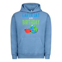 Pigment Pebble Blue earth day is my birthday shirt pro environment party gift t shirt Urban Hoodie - linhVisuals