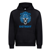 Black funny vintage lion face head detroit gifts tank top Urban Hoodie - linhVisuals