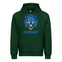 Forest Green funny vintage lion face head detroit gifts tank top Urban Hoodie - linhVisuals
