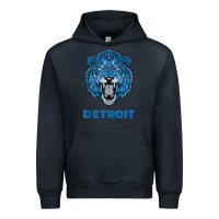 Navy funny vintage lion face head detroit gifts tank top Urban Hoodie - linhVisuals