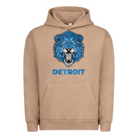 Pigment Burro funny vintage lion face head detroit gifts tank top Urban Hoodie - linhVisuals