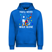 Cobalt autism dad you will never walk alone support autism son t shirt Urban Hoodie - linhVisuals