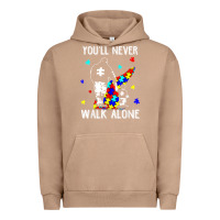 Pigment Burro autism dad you will never walk alone support autism son t shirt Urban Hoodie - linhVisuals