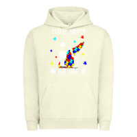 Pigment Pistachio autism dad you will never walk alone support autism son t shirt Urban Hoodie - linhVisuals