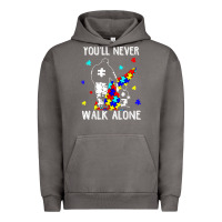 Pigment Tornado autism dad you will never walk alone support autism son t shirt Urban Hoodie - linhVisuals