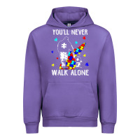 Tulip autism dad you will never walk alone support autism son t shirt Urban Hoodie - linhVisuals
