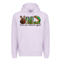 Lilac Peace Love Chameleon Lizard Premium Hoodie - LillyAllenDesigns