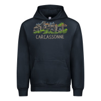 Carcassonne France Unique Hand Drawn Art Gift Men Women T Shirt Urban Hoodie | Teevron