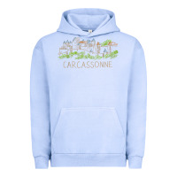 Pigment Grape Ice carcassonne france unique hand drawn art gift men women t shirt Urban Hoodie - linhVisuals
