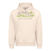 Sandshell carcassonne france unique hand drawn art gift men women t shirt Urban Hoodie - linhVisuals
