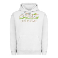 Pigment Lunar Rock carcassonne france unique hand drawn art gift men women t shirt Urban Hoodie - linhVisuals