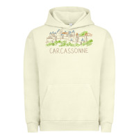Pigment Pistachio carcassonne france unique hand drawn art gift men women t shirt Urban Hoodie - linhVisuals
