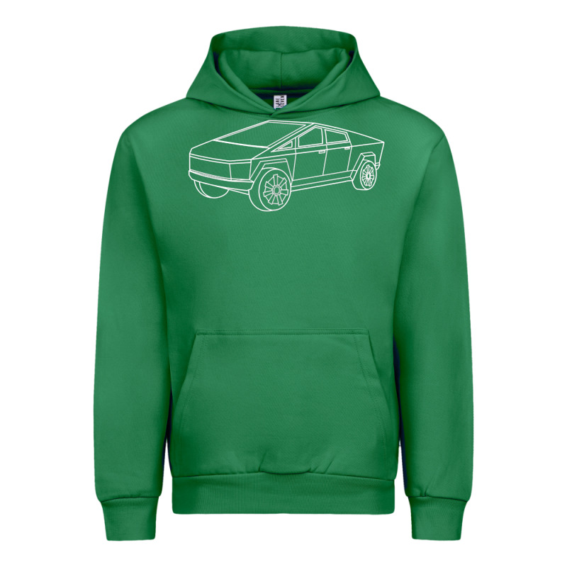 Cybertrucks Line Art Pocket Futuristic Ev Truck Cyber Design T Shirt Urban Hoodie by linhVisuals | Teevron