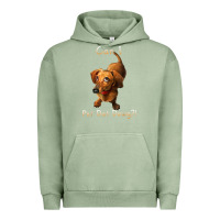 Pigment Oil Green can i pet dat dawg funny dog dachshund lover doxie gift t shirt Urban Hoodie - linhVisuals