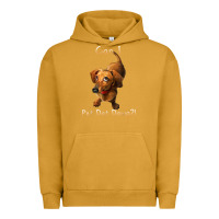 Pigment Peanut Butter can i pet dat dawg funny dog dachshund lover doxie gift t shirt Urban Hoodie - linhVisuals