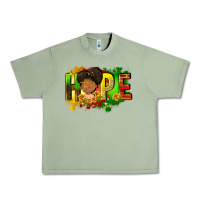 Oil Green Hope Juneteenth Urban Heavy Tee - FaDigitalArtStudio