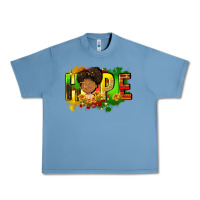 Pebble Blue Hope Juneteenth Urban Heavy Tee - FaDigitalArtStudio