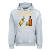 Heather Grey i like golf and bourbon and maybe 3 people t shirt Urban Hoodie - linhVisuals