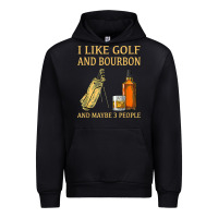 Black i like golf and bourbon and maybe 3 people t shirt Urban Hoodie - linhVisuals