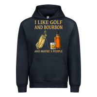Navy i like golf and bourbon and maybe 3 people t shirt Urban Hoodie - linhVisuals